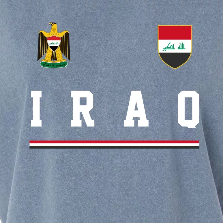 Iraq Futbol Soccer Logo Garment-Dyed Women's Muscle Tee