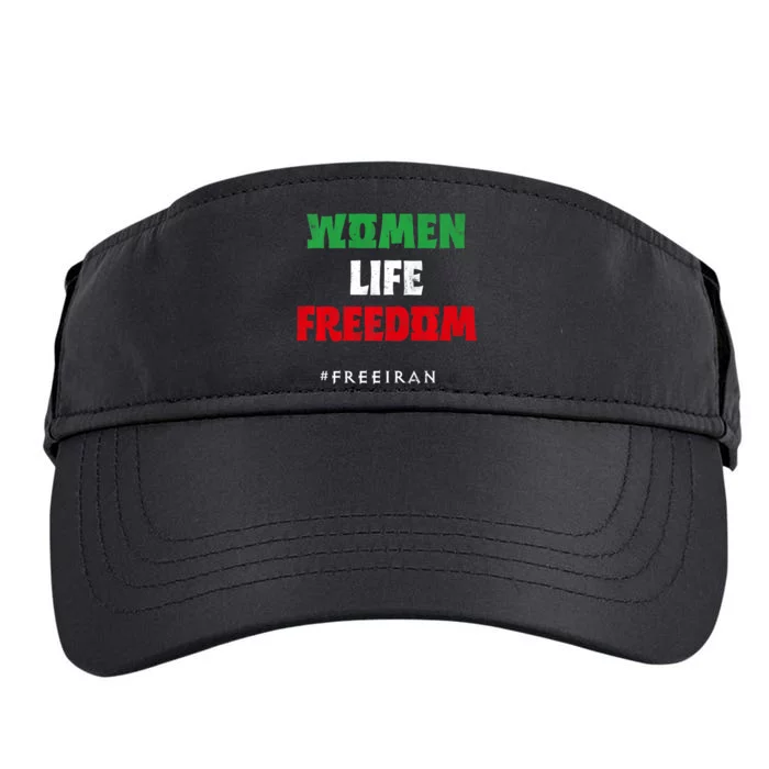 Iranian Flag, Support Women Iran, I Stand With Women Of Iran Adult Drive Performance Visor