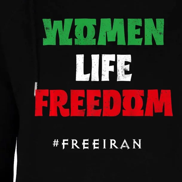 Iranian Flag, Support Women Iran, I Stand With Women Of Iran Womens Funnel Neck Pullover Hood