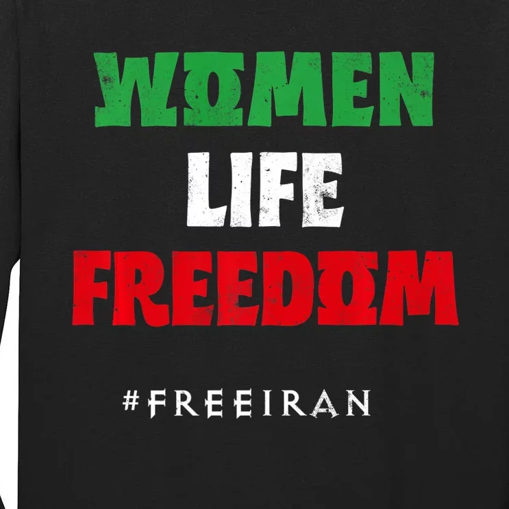 Iranian Flag, Support Women Iran, I Stand With Women Of Iran Tall Long Sleeve T-Shirt