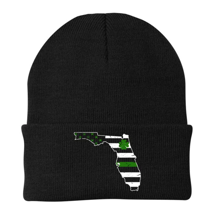 Irish Florida State Flag American Map Knit Cap Winter Beanie