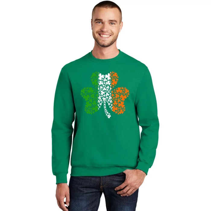 Irish Flag Shamrock Four Leaf Clover St Patricks Day Sweatshirt