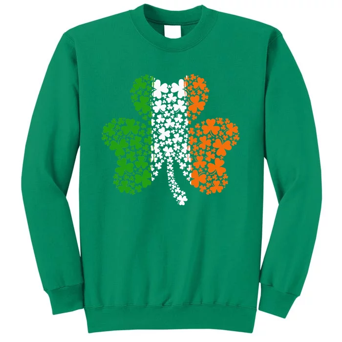 Irish Flag Shamrock Four Leaf Clover St Patricks Day Sweatshirt