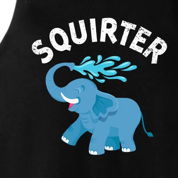 Inappropriate Funny Squirter Embarrassing Ladies Tri-Blend Wicking Tank