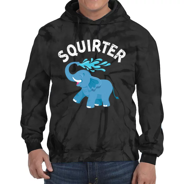 Inappropriate Funny Squirter Embarrassing Tie Dye Hoodie