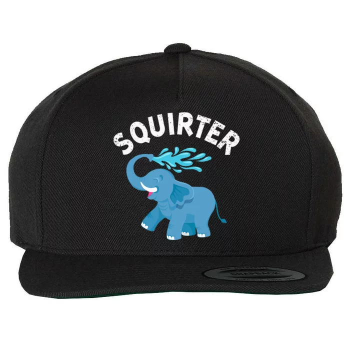 Inappropriate Funny Squirter Embarrassing Wool Snapback Cap