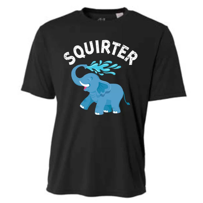 Inappropriate Funny Squirter Embarrassing Cooling Performance Crew T-Shirt