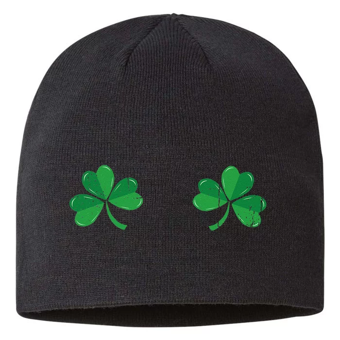 Irish Funny Shamrocks Costume Pun Meme Saint Patrick's Day 8 1/2in Sustainable Knit Beanie