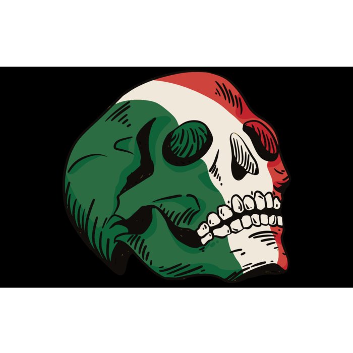 Italian Flag Skull Bumper Sticker