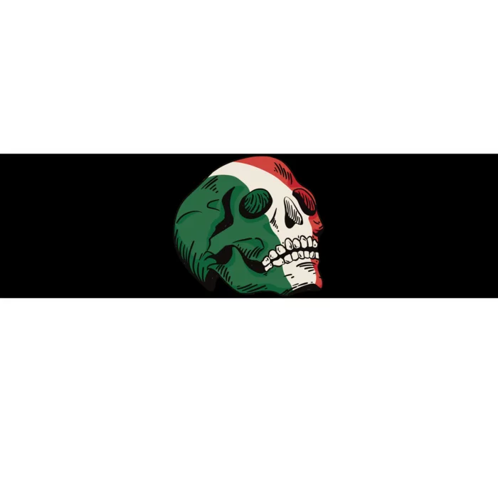 Italian Flag Skull Bumper Sticker