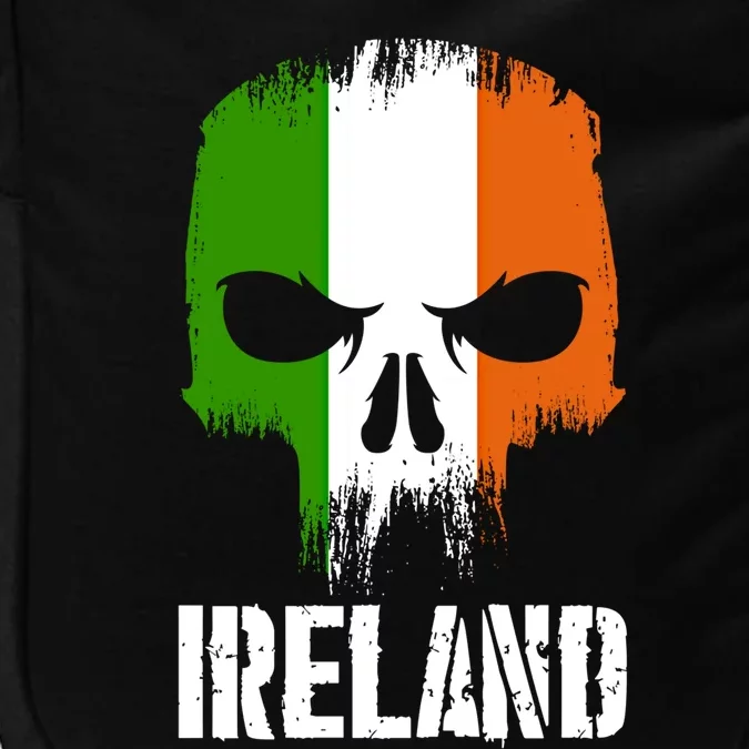 Ireland Flag Skull Irish Pride Patriotic Funny Gift Impact Tech Backpack