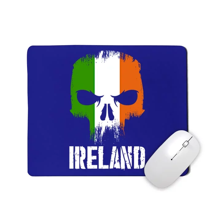 Ireland Flag Skull Irish Pride Patriotic Funny Gift Mousepad