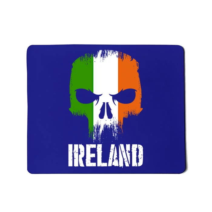 Ireland Flag Skull Irish Pride Patriotic Funny Gift Mousepad