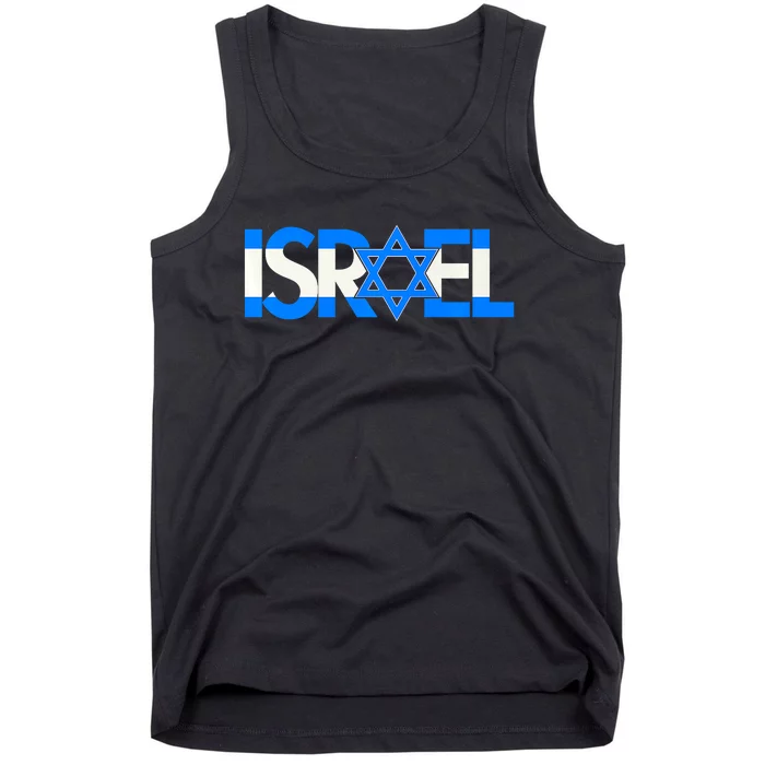 Israel Flag Star Of David Tank Top