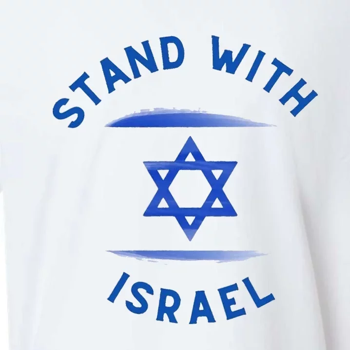 Israel Flag Supporter Stand Strong for Israel Sueded Cloud Jersey T-Shirt