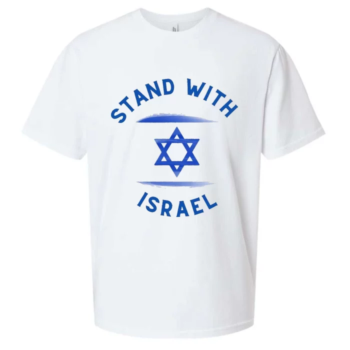 Israel Flag Supporter Stand Strong for Israel Sueded Cloud Jersey T-Shirt