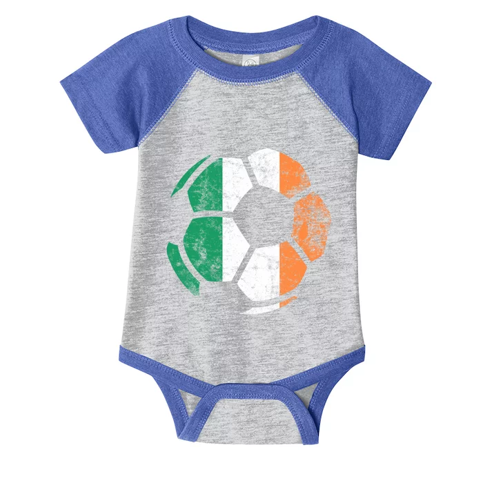 Irish Flag Soccer Football St Patrick's Day Sports Gift Infant Baby Jersey Bodysuit