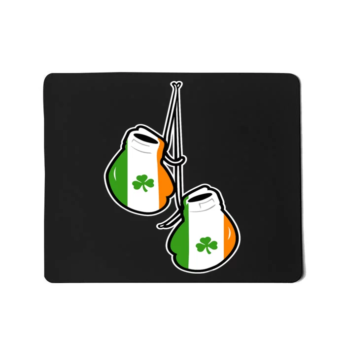 Ireland Flag Shamrock Irish boxing gloves Mousepad