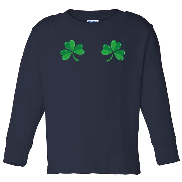 Irish Funny Shamrocks Costume Pun Meme Saint Patrick's Day Toddler Long Sleeve Shirt