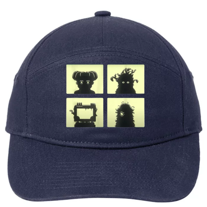 Inscryption Four Scribes Boss Psychological Card Game Scary 7-Panel Snapback Hat