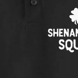 Irish Funny Shenanigans Squad  st patrick green Dry Zone Grid Performance Polo