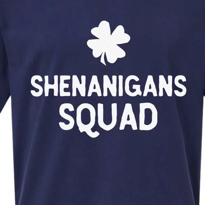 Irish Funny Shenanigans Squad  st patrick green Sueded Cloud Jersey T-Shirt