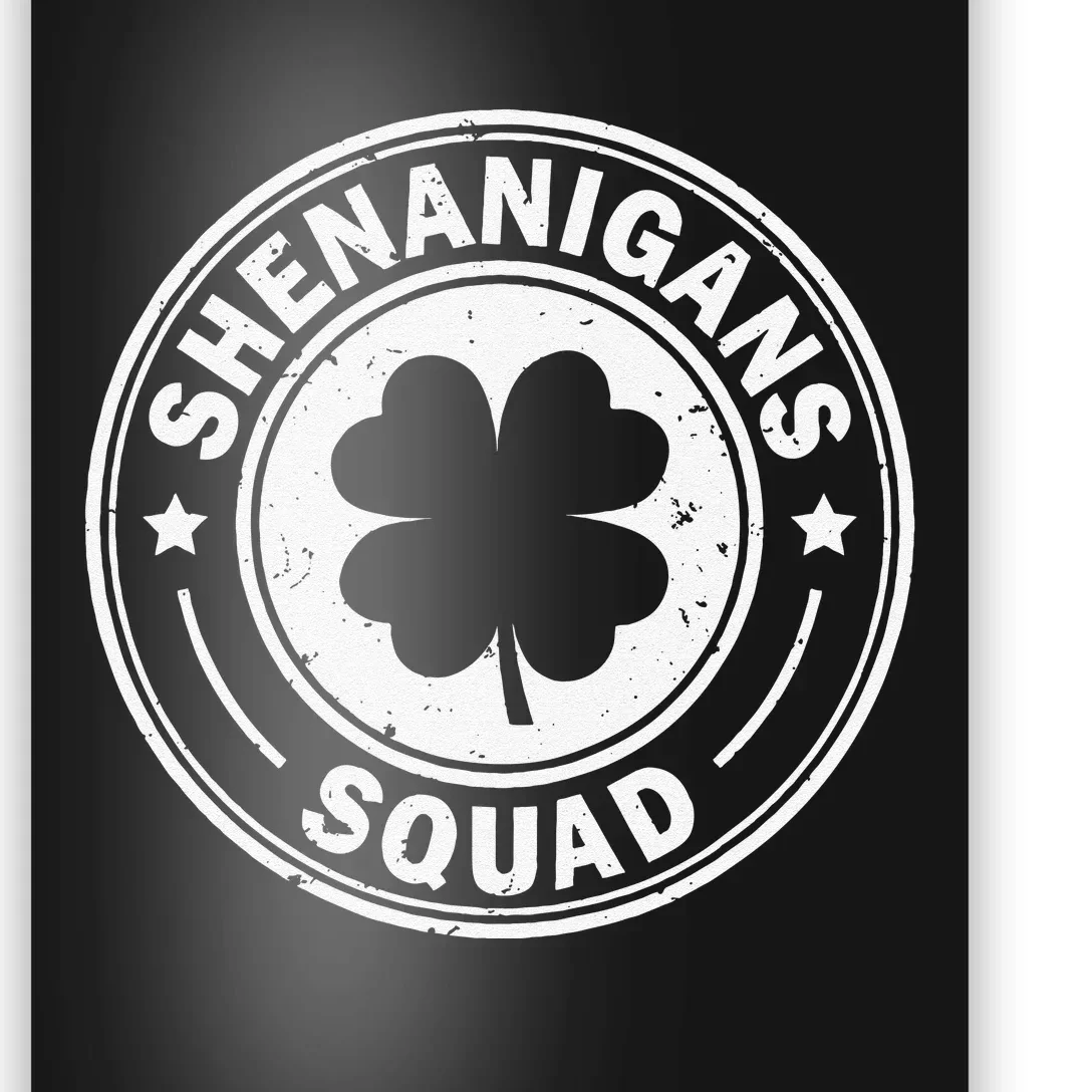 Irish Funny Shenanigans Squad  st patrick green Poster