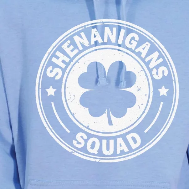 Irish Funny Shenanigans Squad  st patrick green Unisex Surf Hoodie