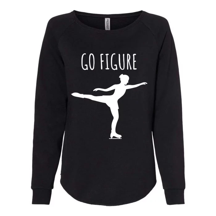 Ice Figure Skating Gift Skater Funny Go Figure Gift Womens California Wash Sweatshirt