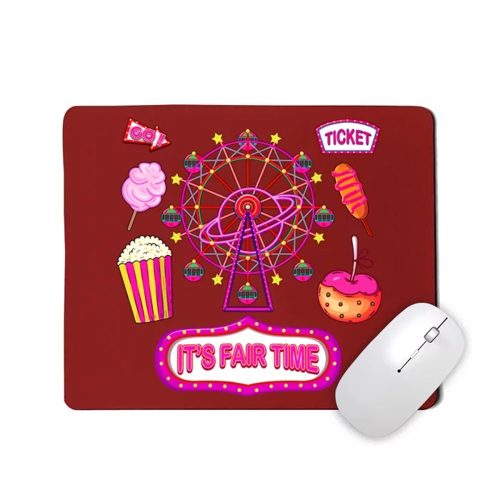 Its Fair Time Funny State Fair Ferris Wheel And Good Food Mousepad