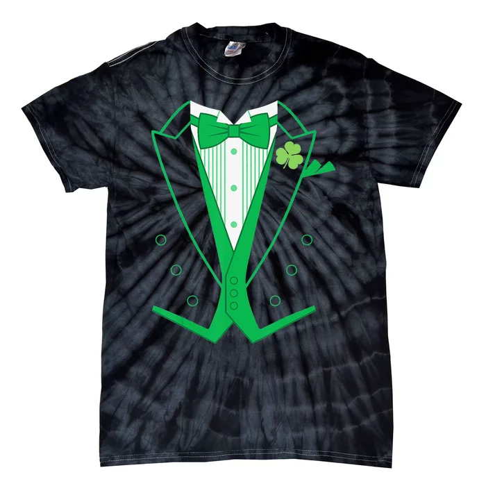 Irish Formal Tuxedo St. Patrick's Day Tie-Dye T-Shirt