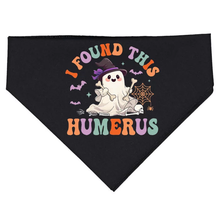 I Found This Humerus Pun Joke Humorous Halloween USA-Made Doggie Bandana