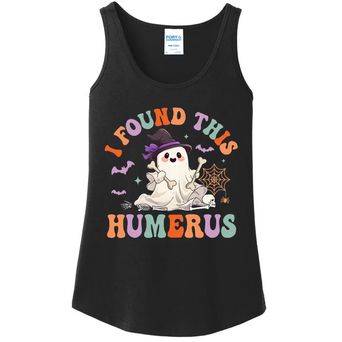 I Found This Humerus Pun Joke Humorous Halloween Ladies Essential Tank