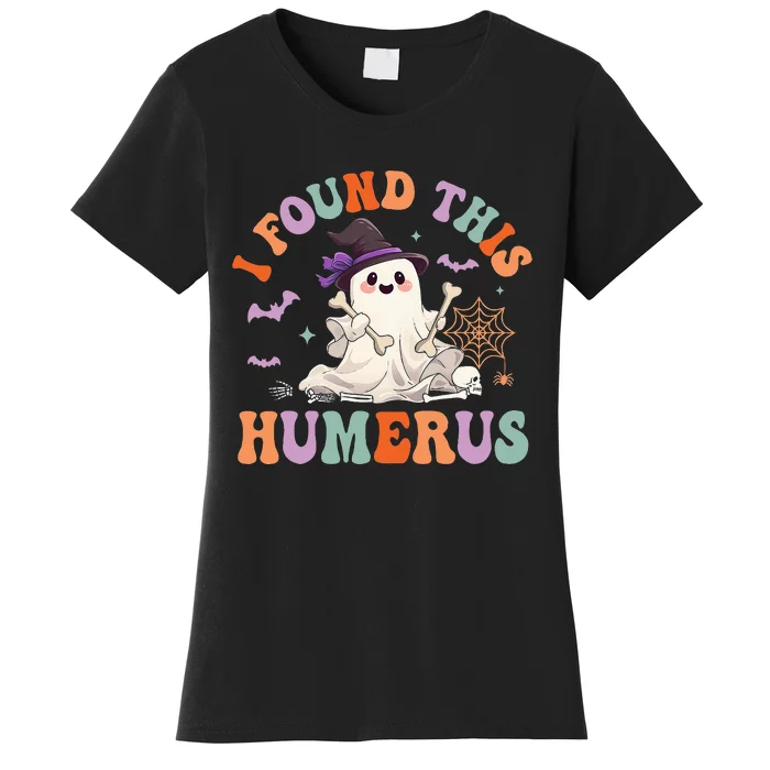 I Found This Humerus Pun Joke Humorous Halloween Women's T-Shirt