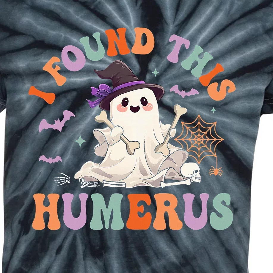 I Found This Humerus Pun Joke Humorous Halloween Kids Tie-Dye T-Shirt