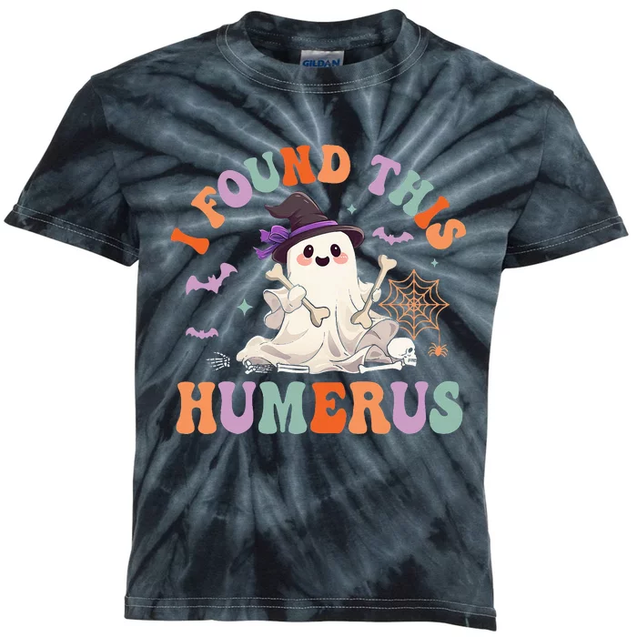 I Found This Humerus Pun Joke Humorous Halloween Kids Tie-Dye T-Shirt