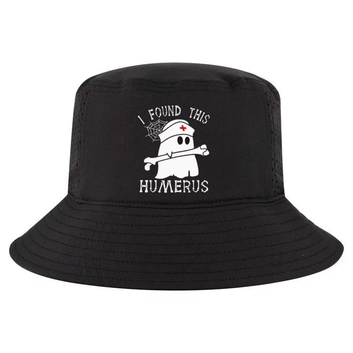 I Found This Humerus Funny Ghost Nurse Halloween Cool Comfort Performance Bucket Hat