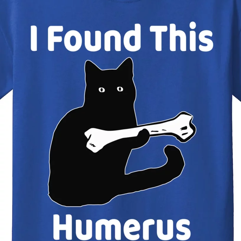 I Found This Humerus Funny Cat Lover Gift Kids T-Shirt