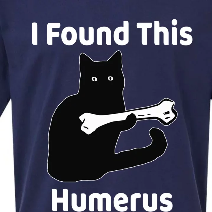 I Found This Humerus Funny Cat Lover Gift Sueded Cloud Jersey T-Shirt