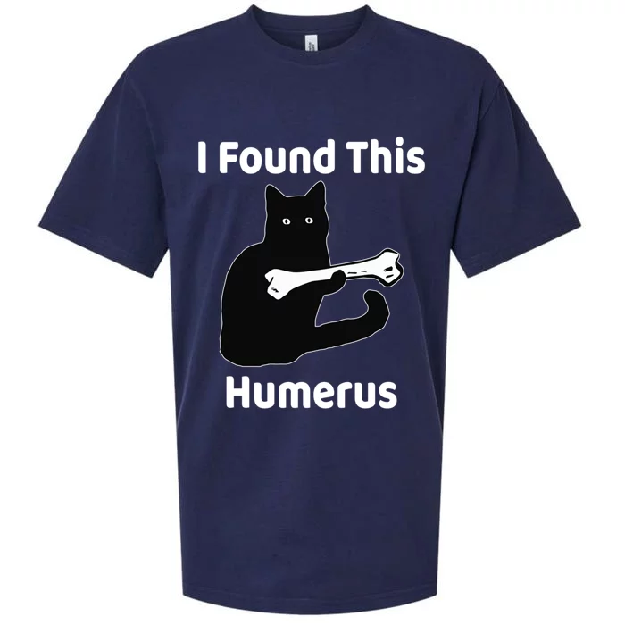 I Found This Humerus Funny Cat Lover Gift Sueded Cloud Jersey T-Shirt