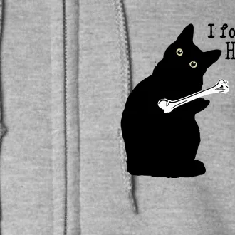 I Found This Humerus Humorous, Cat Lover Full Zip Hoodie