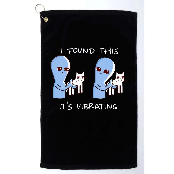 I Found This ItS Vibrating Alien Platinum Collection Golf Towel