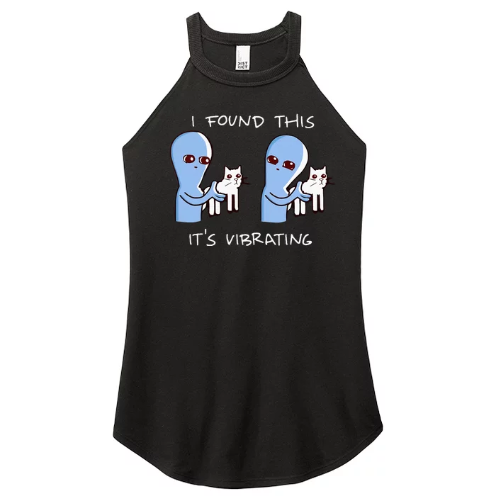 I Found This ItS Vibrating Alien Women’s Perfect Tri Rocker Tank