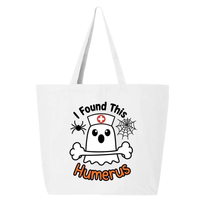 I Found This Humerus Funny Ghost Nurse Halloween Design 25L Jumbo Tote