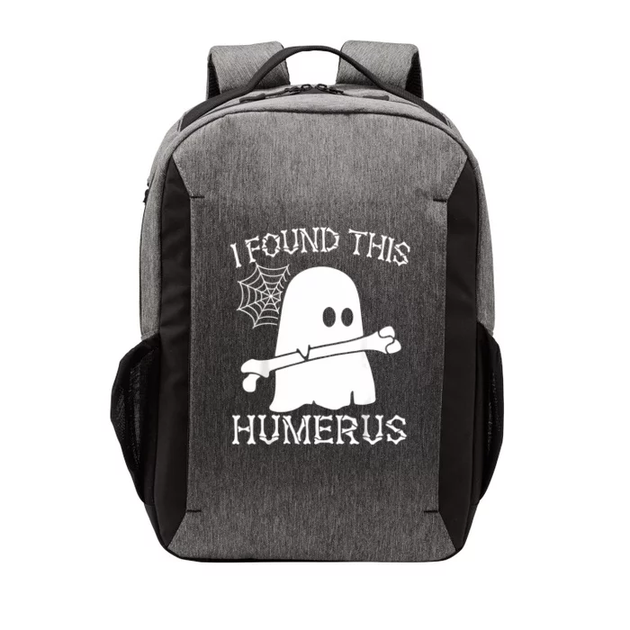 I Found This Humerus Halloween Ghost Humorous Vector Backpack