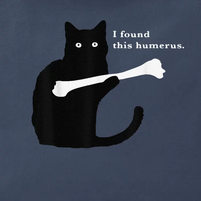 I Found This Humerus Funny Cat Lover Tees Zip Tote Bag