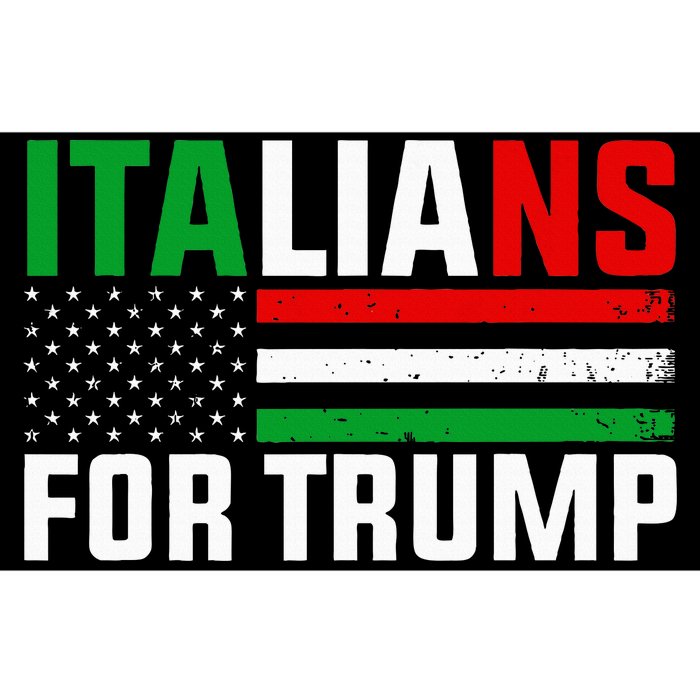 Italians For Trump Usa Flag Trump 2024 Elections Pro Trump Bumper Sticker