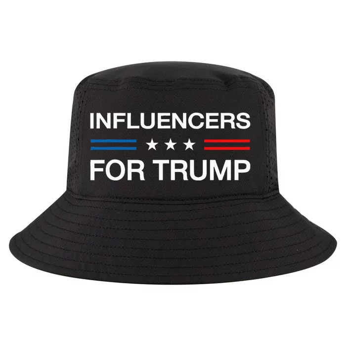 Influencers For Trump 2024 Funny Election Influencer Creator Cool Comfort Performance Bucket Hat