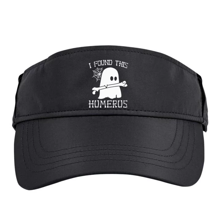 I Found This Humerus Funny Halloween Ghost Skeleton Adult Drive Performance Visor