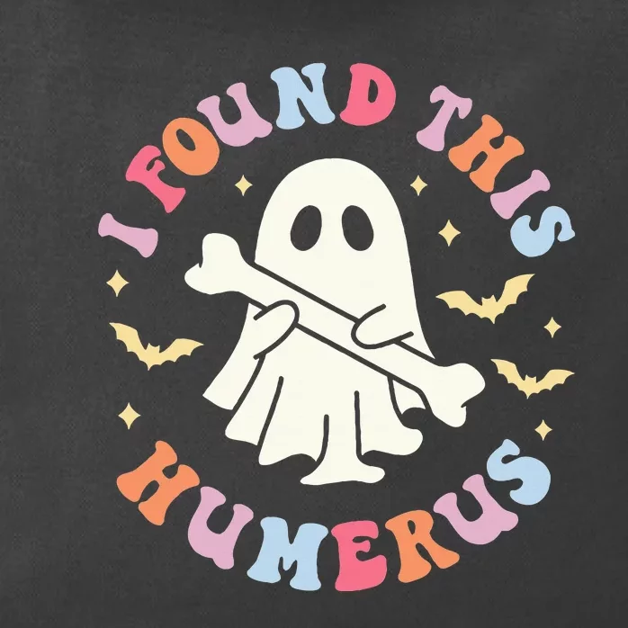 I Found This Humerus Pun Joke Humorous Halloween Costume Zip Tote Bag